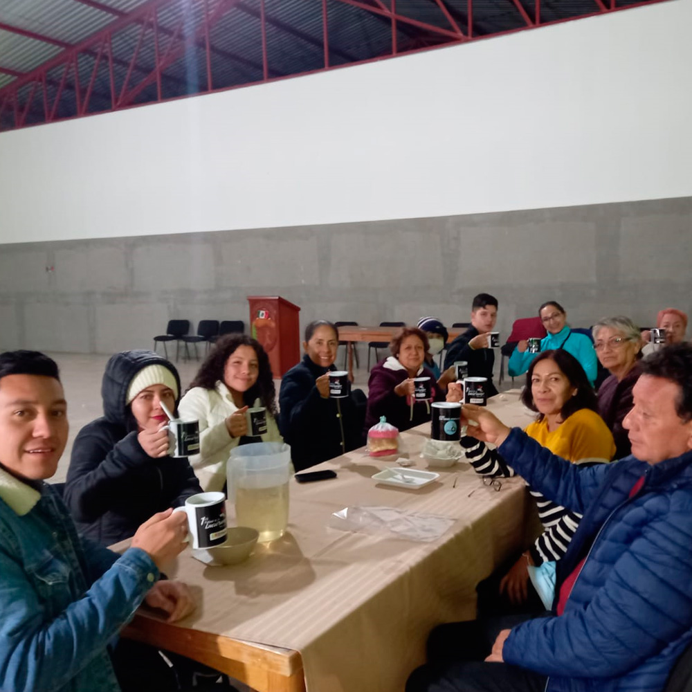 Desayuno típico en cabaña
